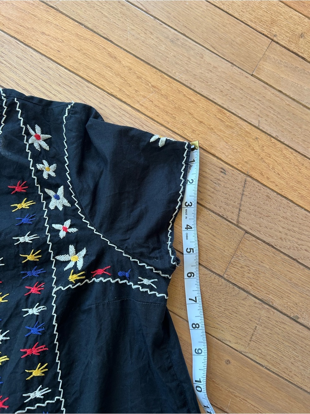 Madewell Embroidered tie-back cut out top - Picture 12 of 16